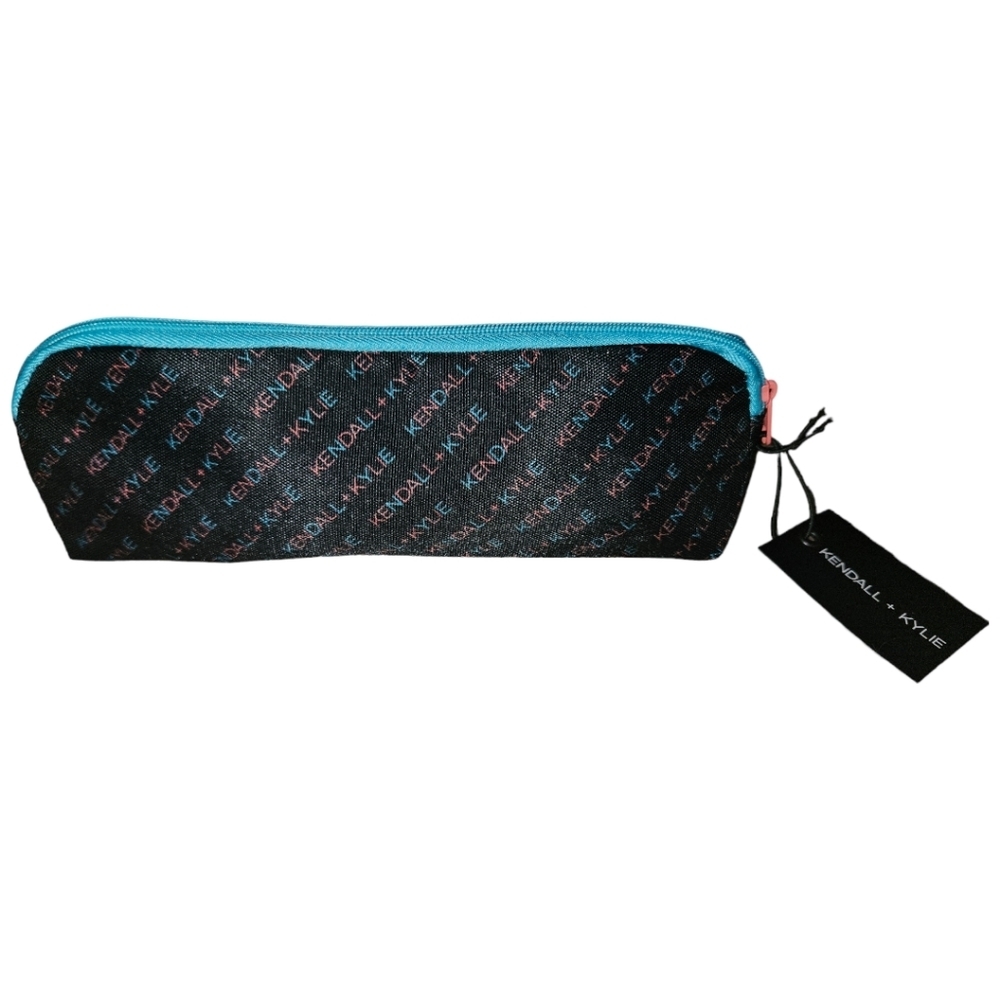 NWT Kendall & Kylie Neon Monogram Cosmetic Bag